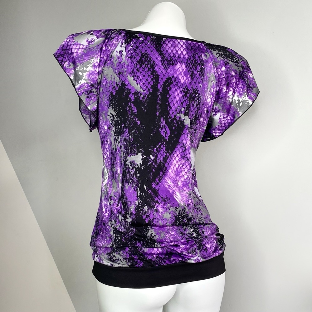 Y2K Black and Purple Summer Top - Picture 3 of 4